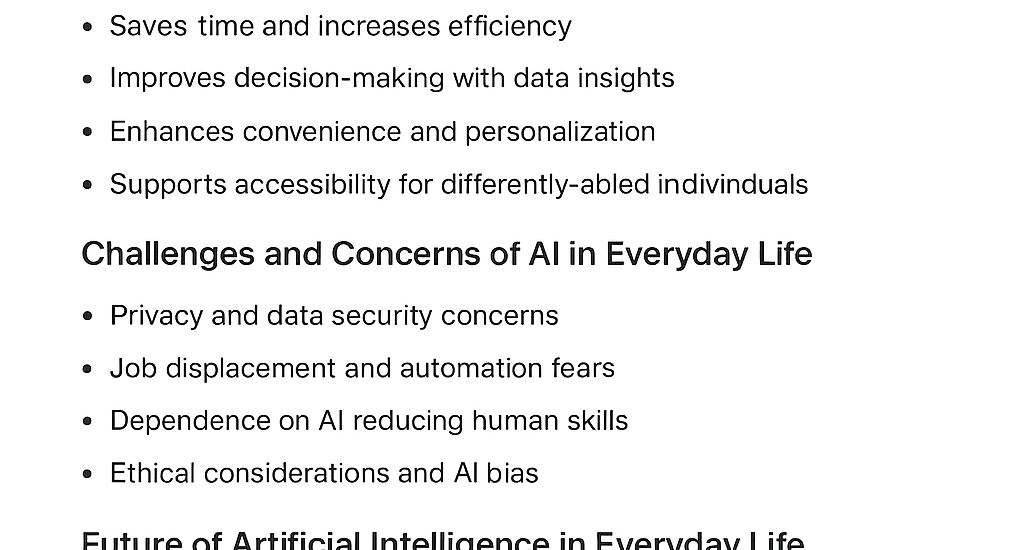 artificial intelligence in everyday life