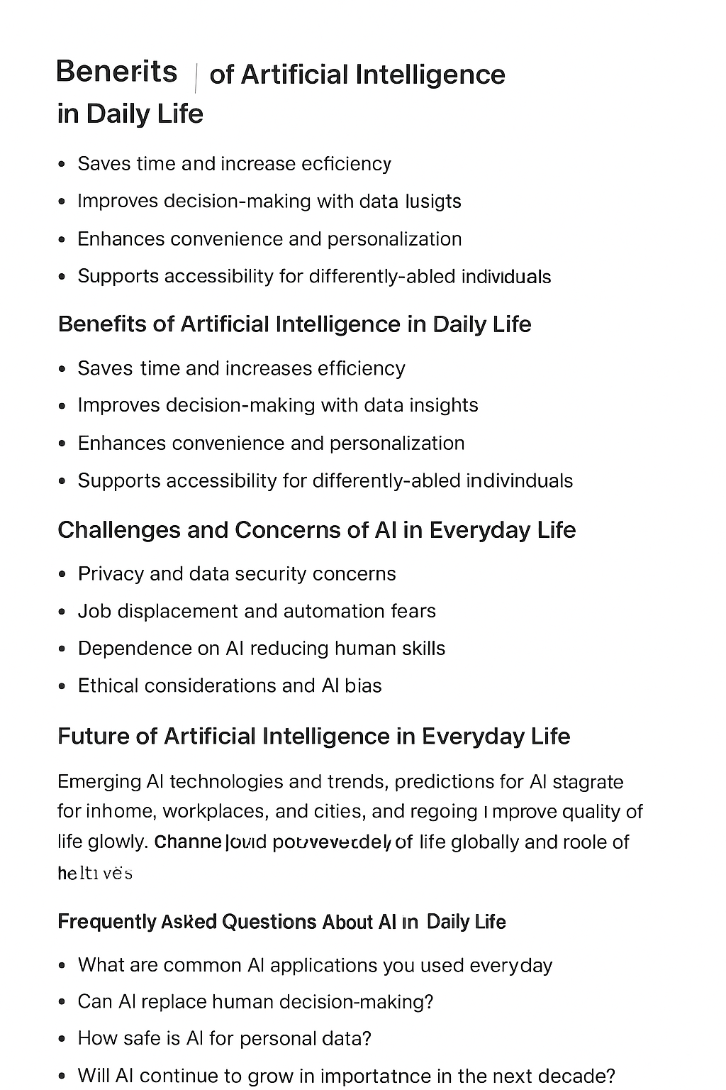 artificial intelligence in everyday life